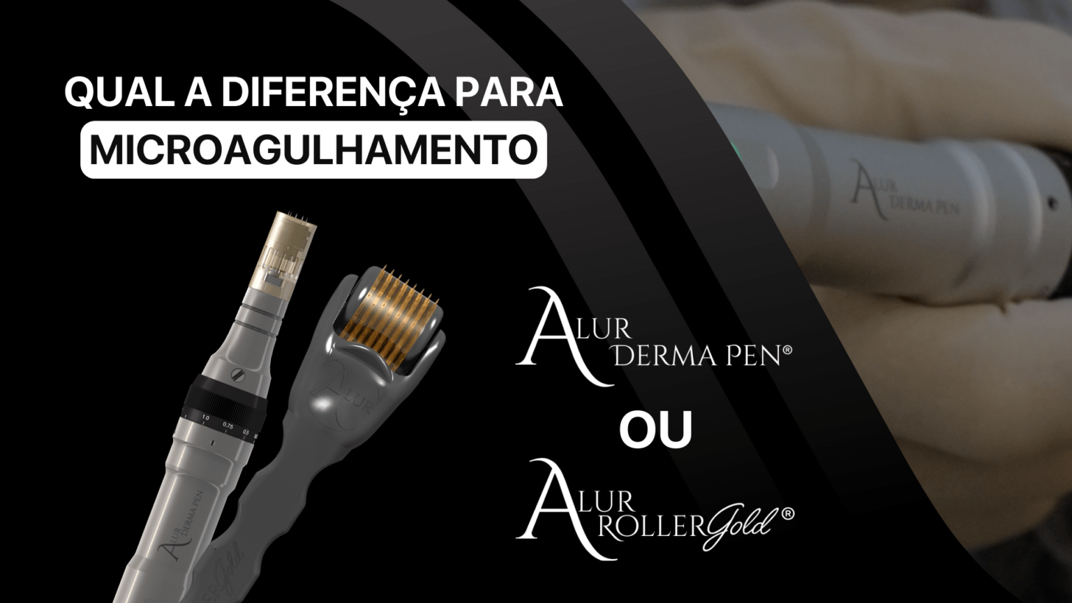 qual a diferença entre roller e dermapen